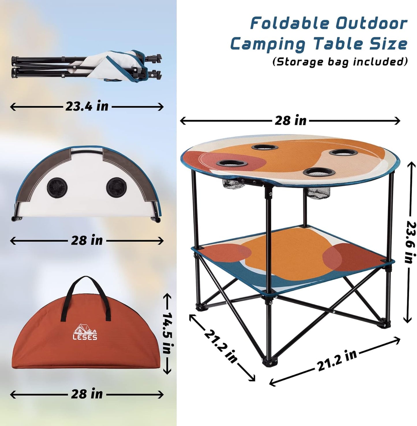 Mesa Plegable Portátil + Bolso Gratis